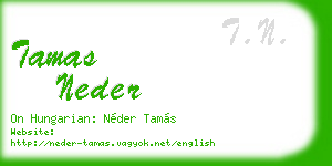 tamas neder business card
